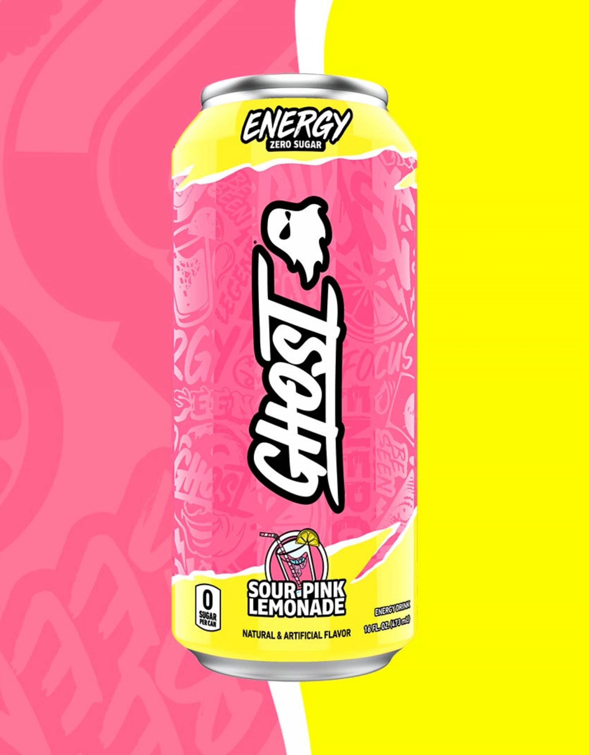 Ghost Sour Pink Lemonade