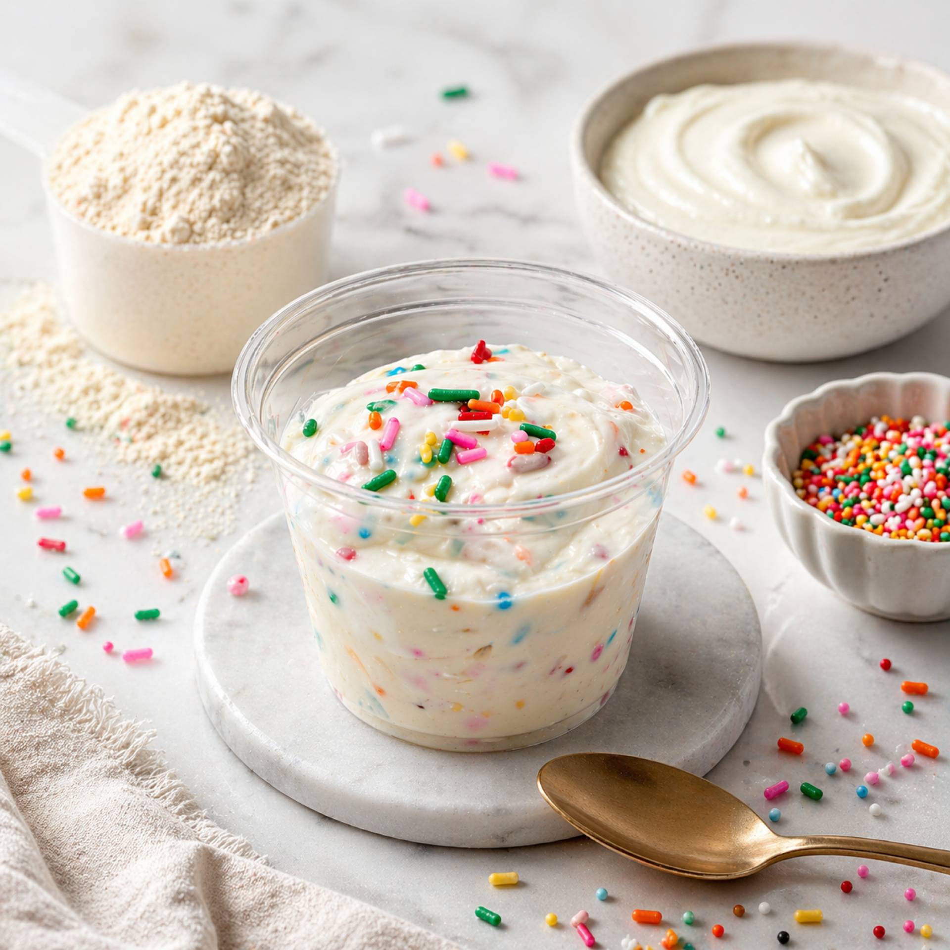 Birthday Cake Protein Pudding