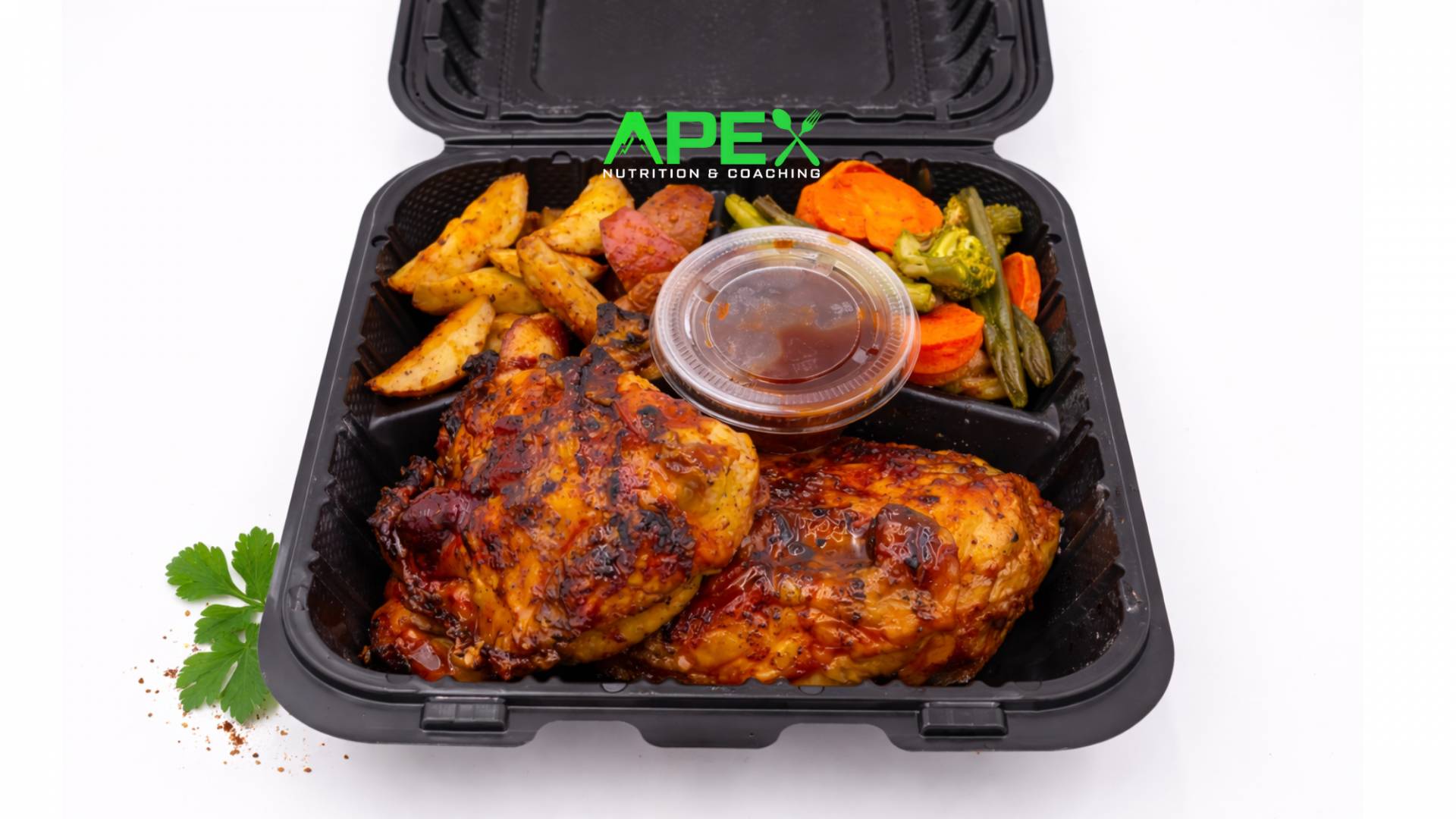 Smokin' Thighs with Potatoes and Veg