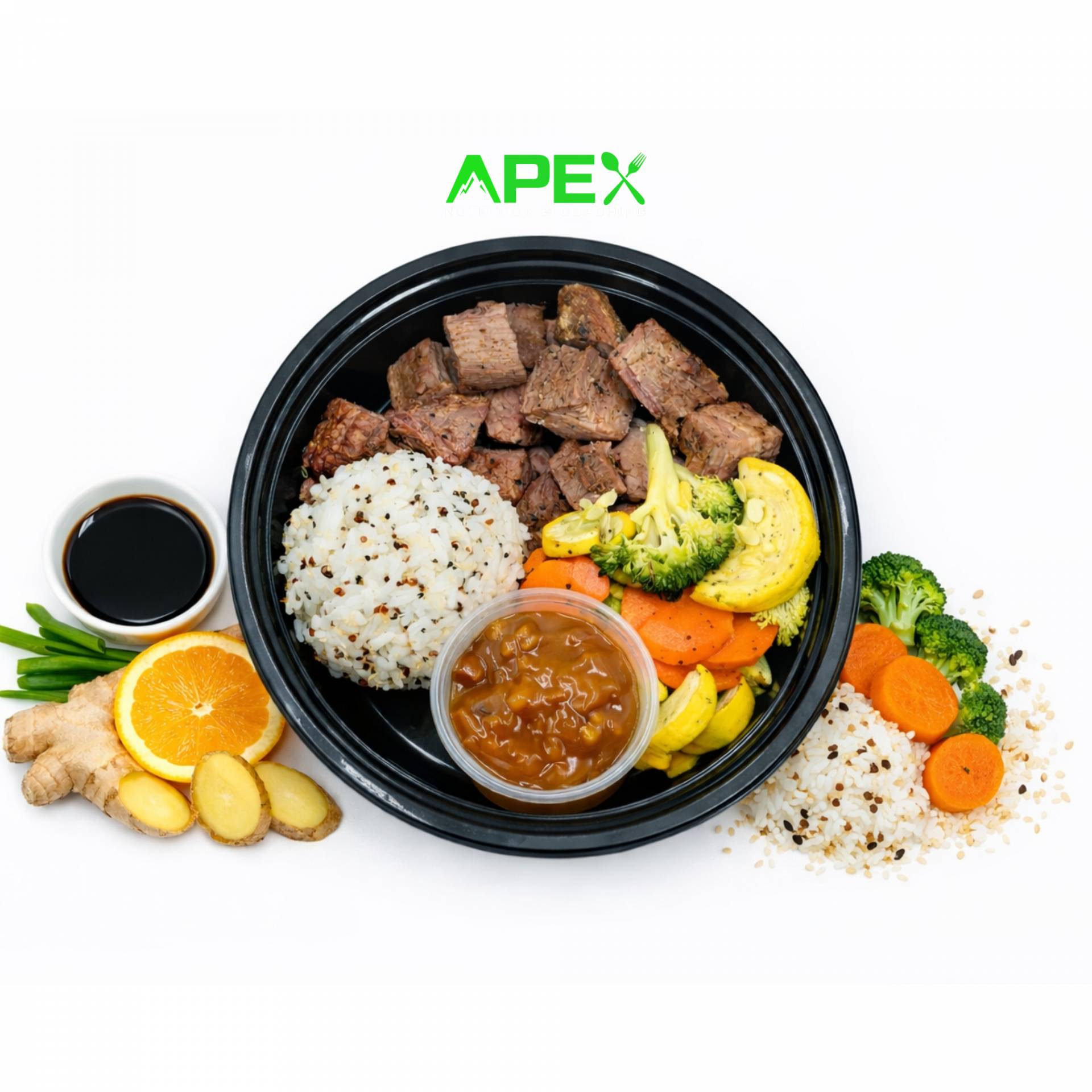 Orange-Ginger Steak Bowl