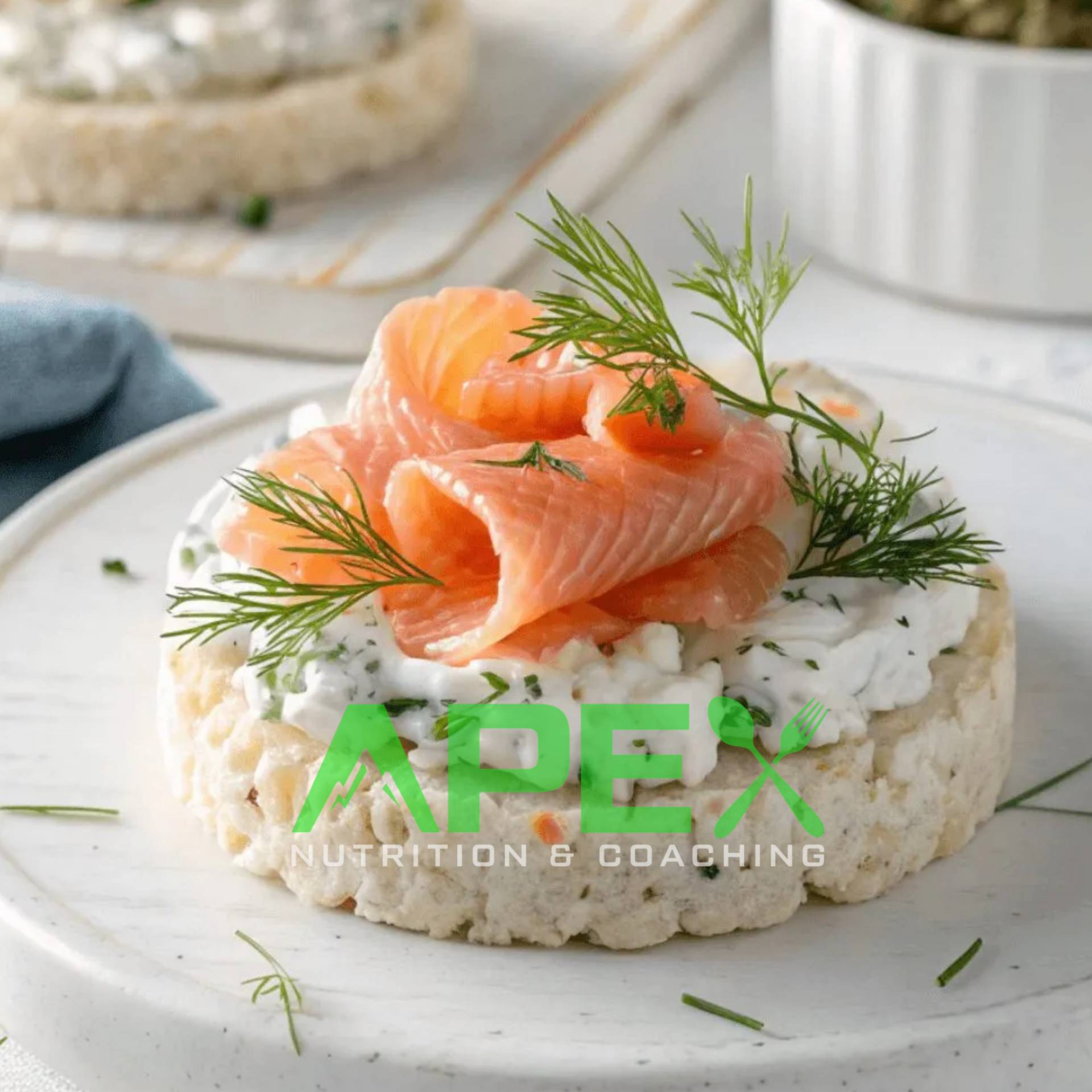 Smoked Salmon Rice Cake