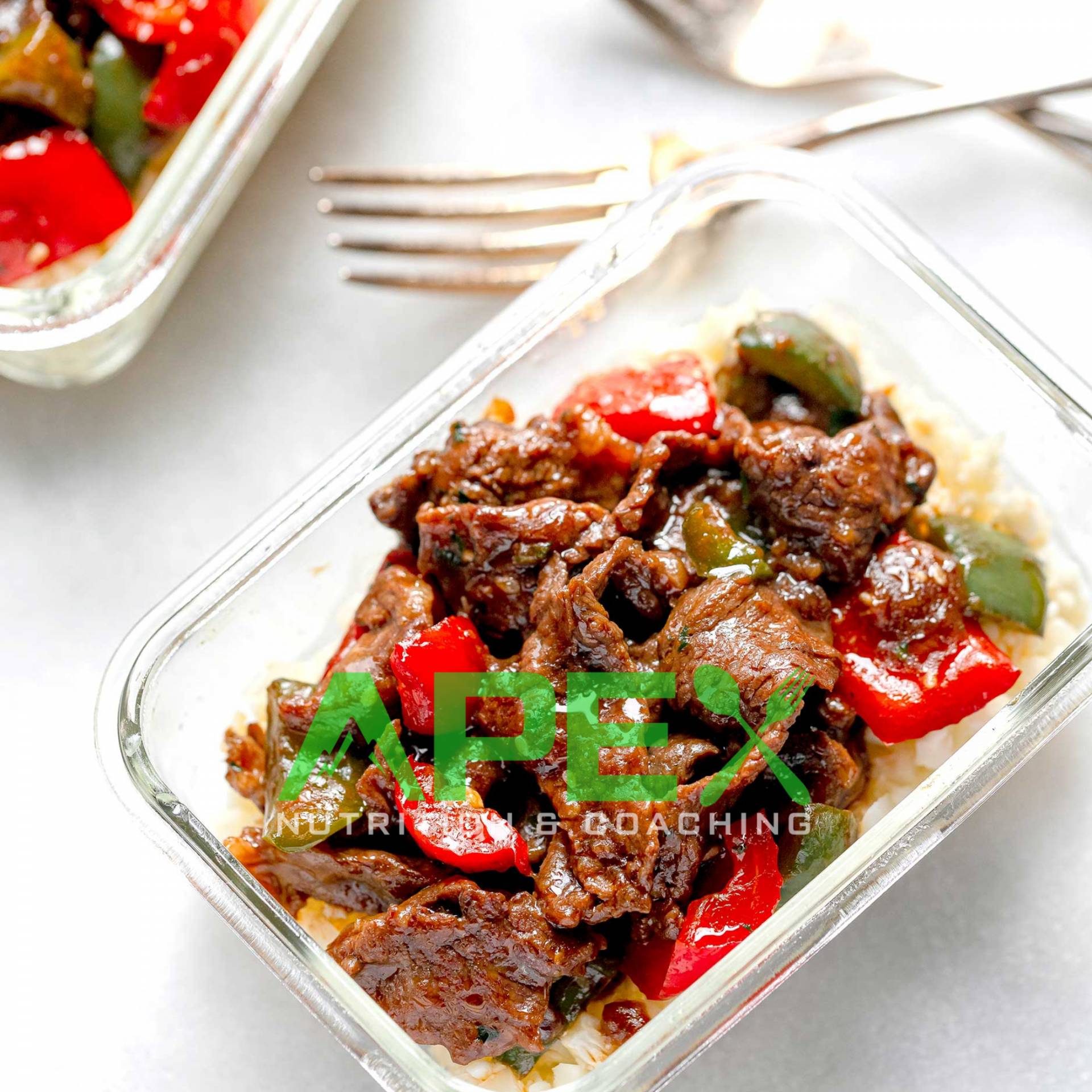 Pepper Steak Stir Fry and Cauliflower Rice