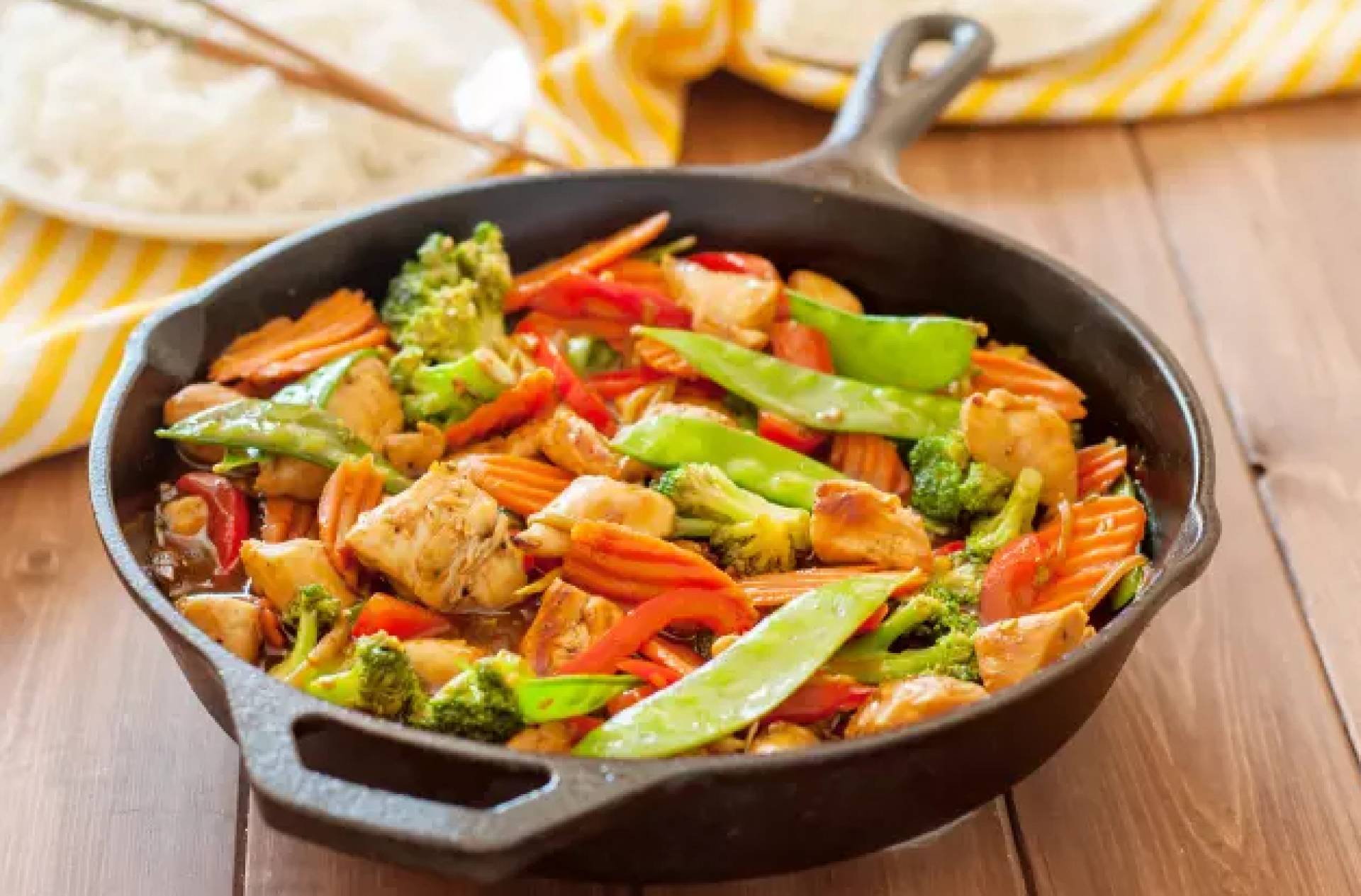 Chicken Stir Fry with Jasmine Rice