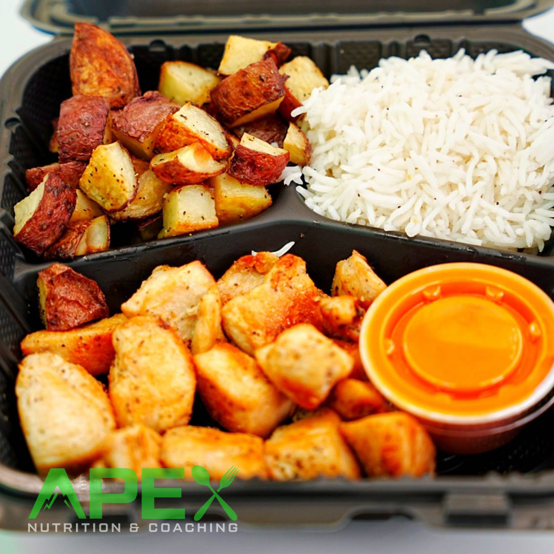 Buffalo Blaze Chicken w/Potatoes & Rice