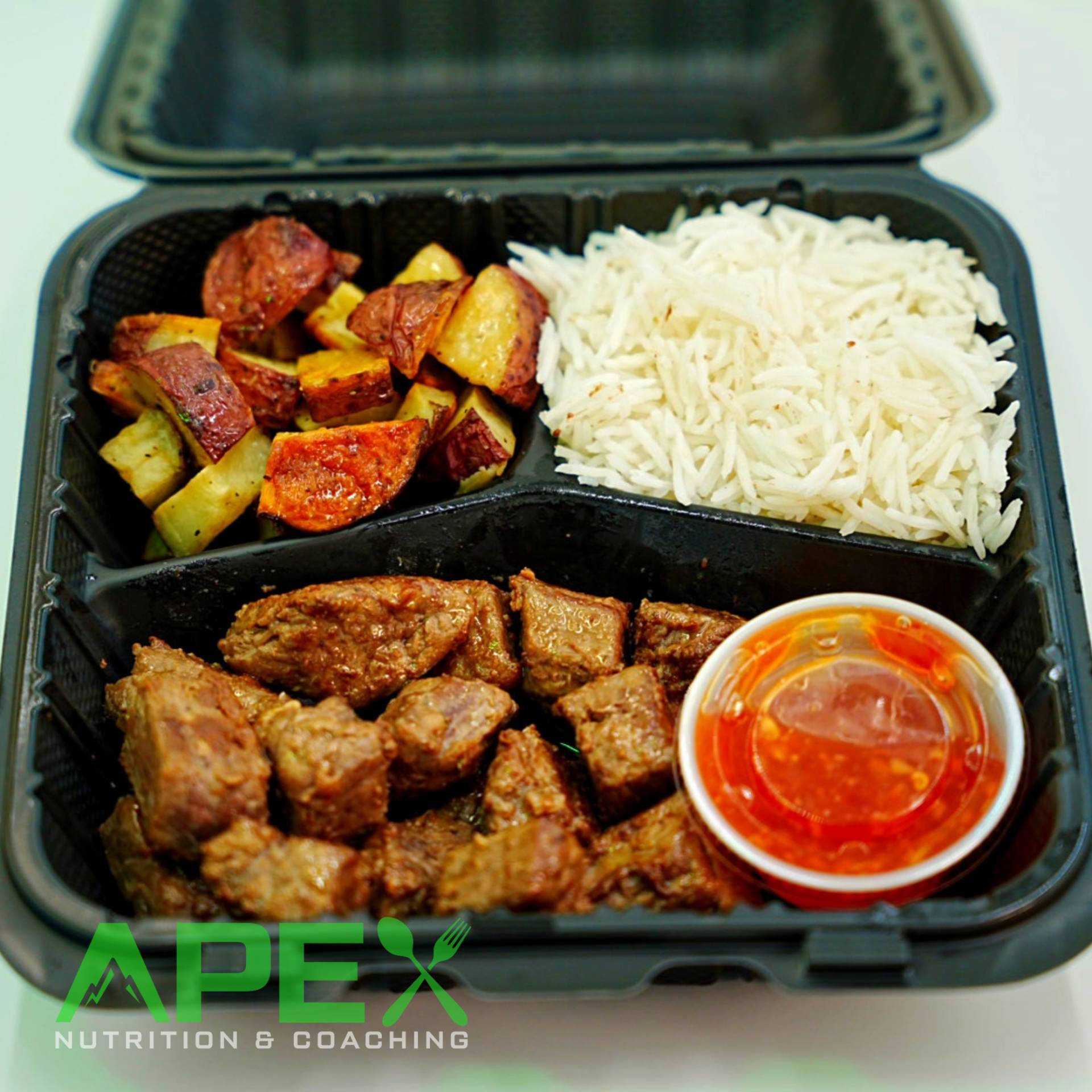 Sweet & Sour Steak w/Potatoes & Rice